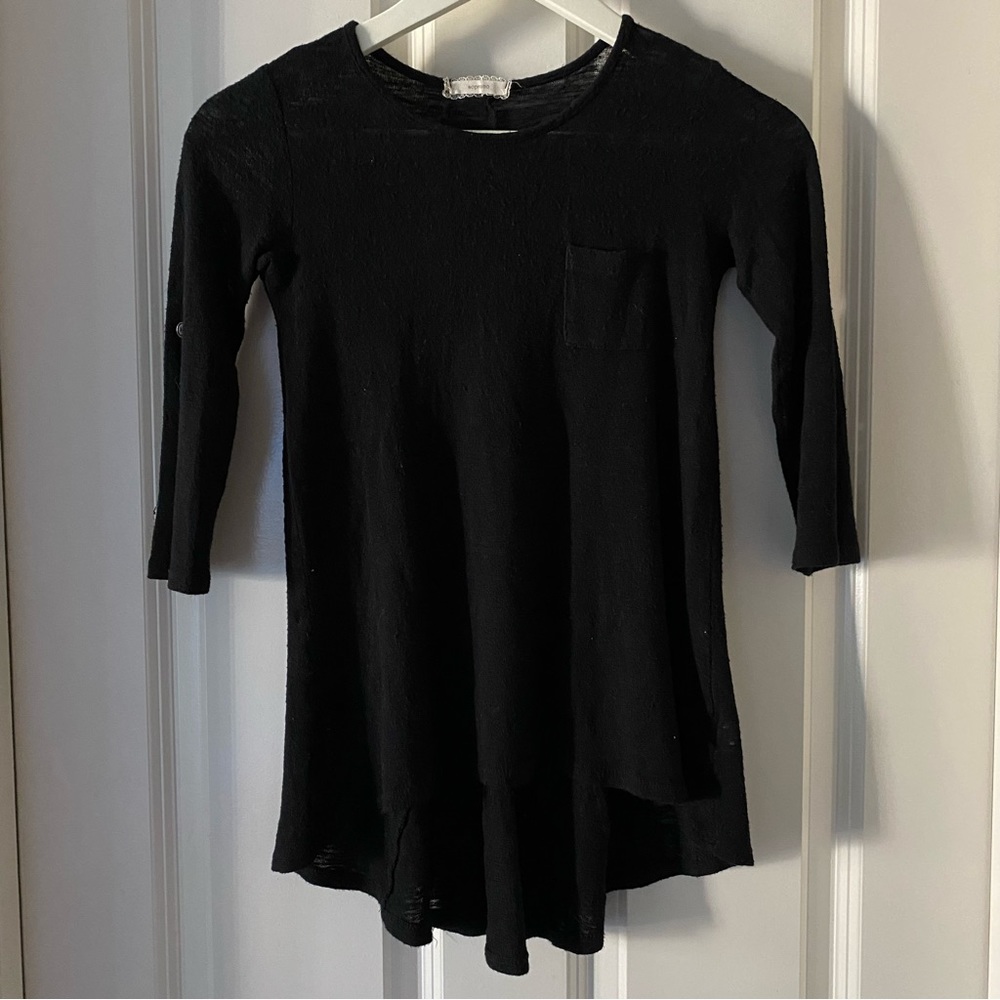 🌸3/$30🌸 Soprano Girls’ 3/4 Sleeve Black Top